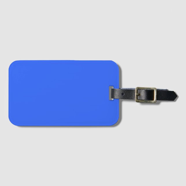 Ultramarine Blue Luggage Tag (Front Horizontal)