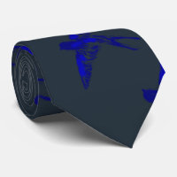 Ultramarine Swallow Men's Tie