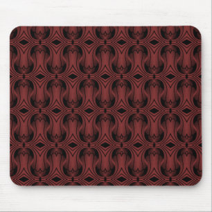 Ultramod Art Deco Mousepad, Dark Red Mouse Pad