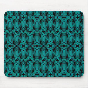 Ultramod Art Deco Mousepad, Teal Mouse Pad