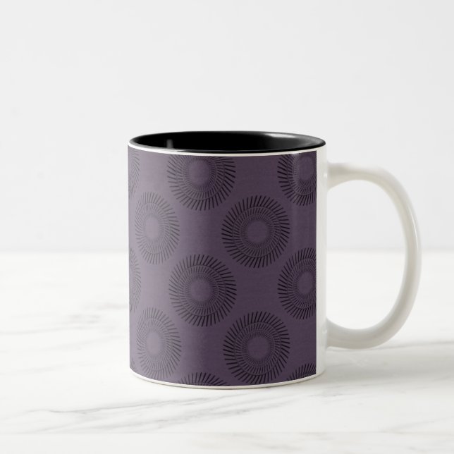 Ultramod Mug, Eggplant Two-Tone Coffee Mug (Right)