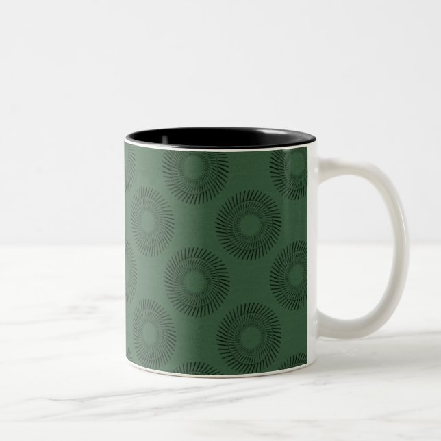 Ultramod Mug, Forest Green Two-Tone Coffee Mug (Right)