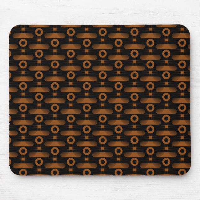 Ultramodern Abstract Mousepad, Copper Mouse Pad (Front)