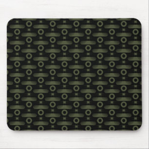 Ultramodern Abstract Mousepad, Olive Green Mouse Pad