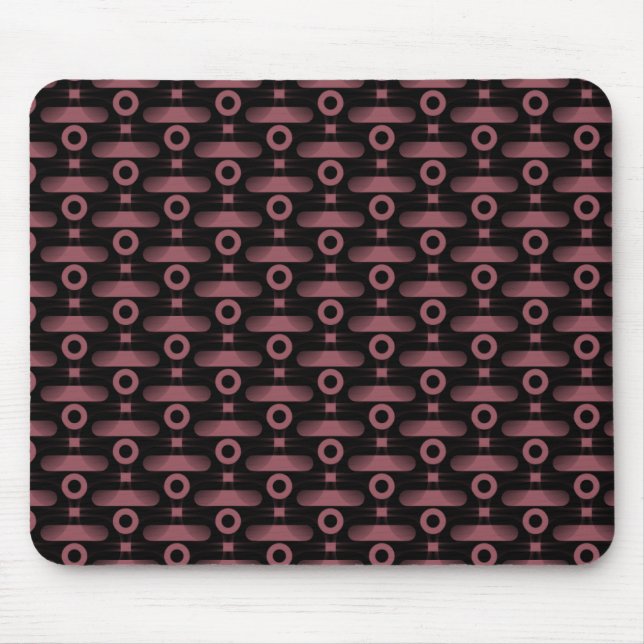 Ultramodern Abstract Mousepad, Pink Mouse Pad (Front)
