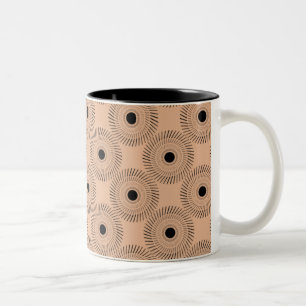 Ultramodern Charm Mug, Peach Two-Tone Coffee Mug