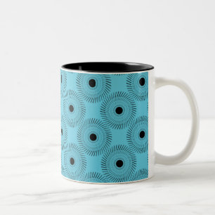 Ultramodern Charm Mug, Turquoise Two-Tone Coffee Mug