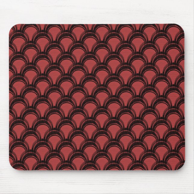 Ultramodern Glamour Mousepad, Dark Red Mouse Pad (Front)