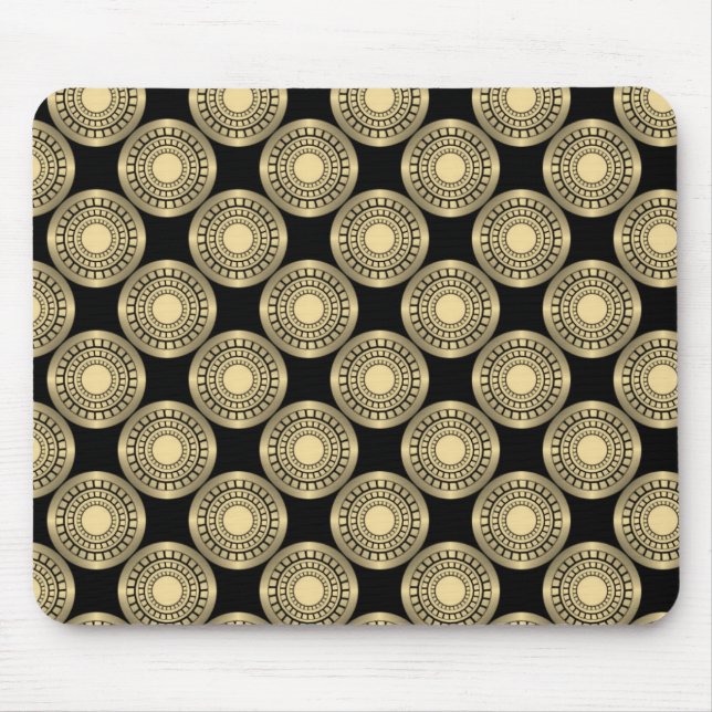 Ultramodern Perfection Mousepad, Gold Mouse Pad (Front)