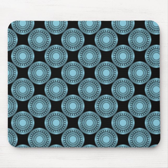 Ultramodern Perfection Mousepad, Light Blue Mouse Pad (Front)