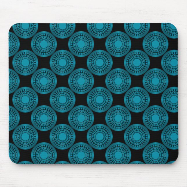 Ultramodern Perfection Mousepad, Teal Mouse Pad (Front)