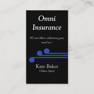 Ultramodern Professional Business Card, Royal Blue Card