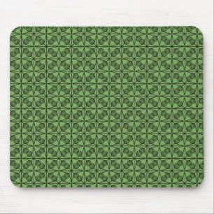 Ultramodern Retro Mousepad, Bright Green Mouse Pad