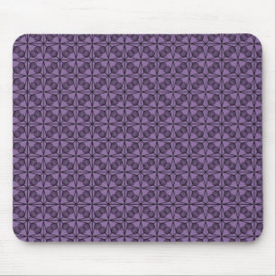 Ultramodern Retro Mousepad, Purple Mouse Pad
