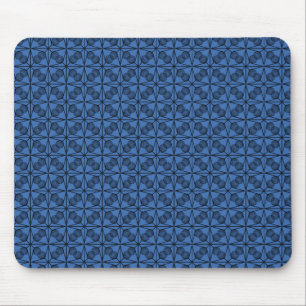 Ultramodern Retro Mousepad, Royal Blue Mouse Pad