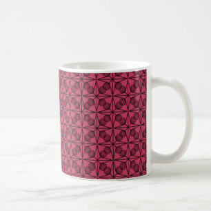 Ultramodern Retro Mug, Magenta Coffee Mug