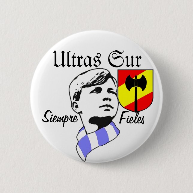 ULTRAS SUR 6 CM ROUND BADGE (Front)