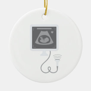 Ultrasound Ceramic Ornament