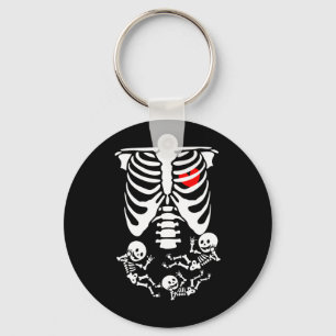 Ultrasound Coquette Breast Cancer Awareness Month Key Ring