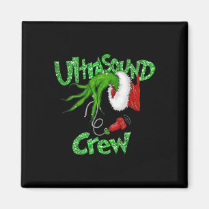 Ultrasound Crew Sonographer Merry Christmas Xmas P Magnet