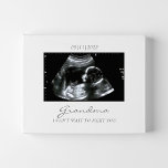 Ultrasound Gift for Grandma New Baby Announcement Faux Canvas Print<br><div class="desc">Perfect gift idea with an ultrasound picture. This is the cutest way to display your little bundle of joy for the first time. It's the perfect way to share the news with Grandma,  and a keepsake she'll cherish for years to come.</div>