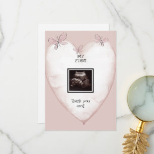 Ultrasound Heart & Butterfly Funny Thank You