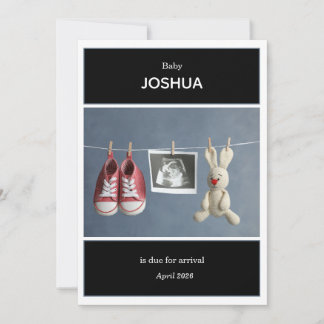 Ultrasound Photo Pregnancy Announcement Card