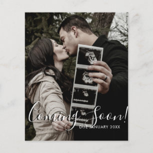 Ultrasound Photo Script Coming Soon Pregnancy
