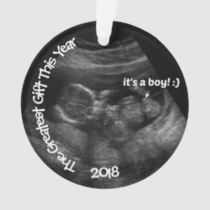 Ultrasound Photo Template CUSTOM Ornament