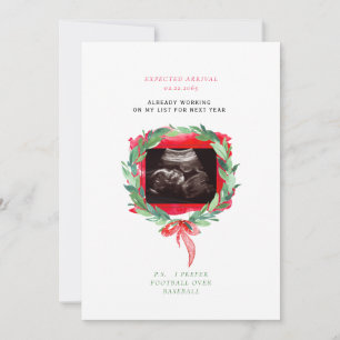 Ultrasound Photo Watercolor Truck Christmas Boy