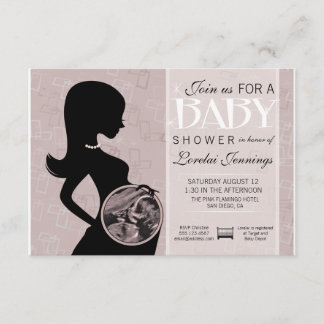 Ultrasound Picture Baby Shower Invitation