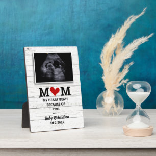 Ultrasound Pregnancy Announcement Bump Sonogram Plaque