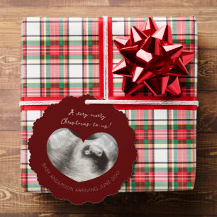 Ultrasound Sonogram Announcement Paper Ornament