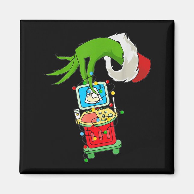 Ultrasound Sonographer Merry Christmas Xmas Pajama Magnet (Front)