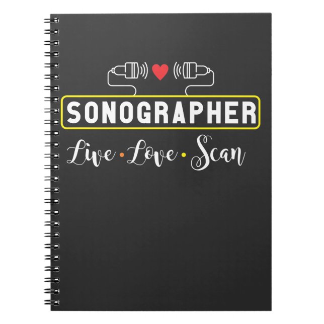 Ultrasound Sonographer Scan Sonography Profession Notebook (Front)