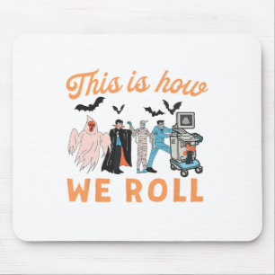 Ultrasound Tech Ghosts Vascular Tech Sonographer H Mouse Pad