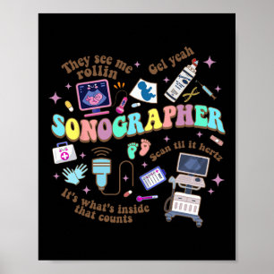 Ultrasound Tech Sonographer National Nurse Day  Poster