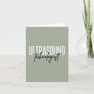 Ultrasound Technologist Ultrasound Tech Gifts Card