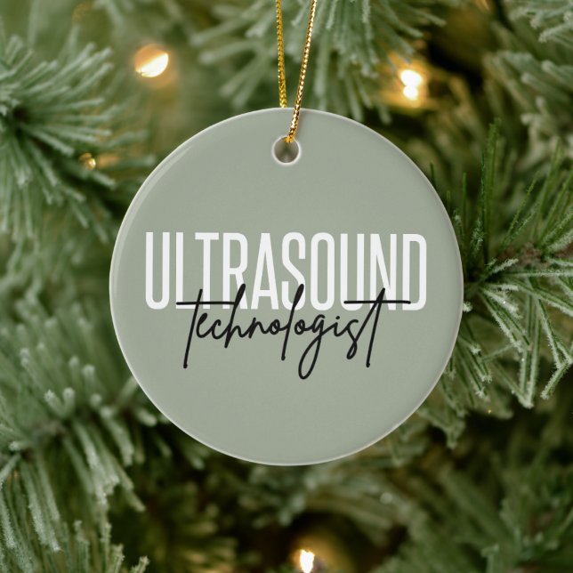 Ultrasound Technologist | Ultrasound Tech Gifts Ceramic Ornament (Tree)