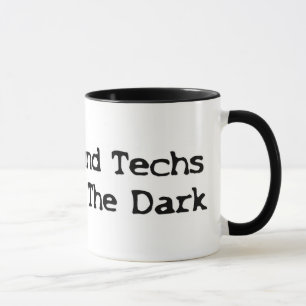 Ultrasound Techs Do It In The Dark Black Type Logo Mug