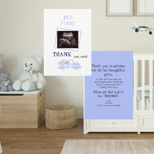 Ultrasound Truck Thanks Baby Point of View Thank You Card
