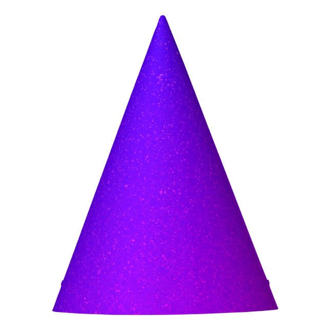 Ultraviolet Glow Party Hat - Customisable & Bold (Front)