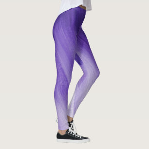 Ultraviolet purple abstract art leggings