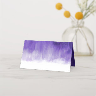 Ultraviolet purple wedding guest place cards