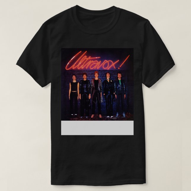 ULTRAVOX 1977 Debut Album T-Shirt (Design Front)