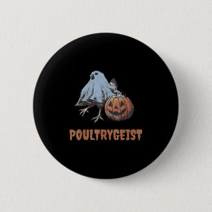 Ultrygeist Halloween Chicken Ghost 6 Cm Round Badge