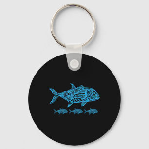 Ulua Fishing Native Hawaiian - Hawaiian Tribal Key Ring