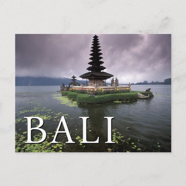Ulun Danu Temple | Bali, Indonesia Birthday Postcard (Front)