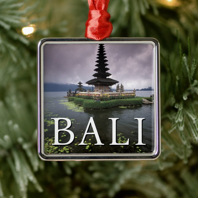 Ulun Danu Temple | Bali, Indonesia Metal Ornament (Tree)