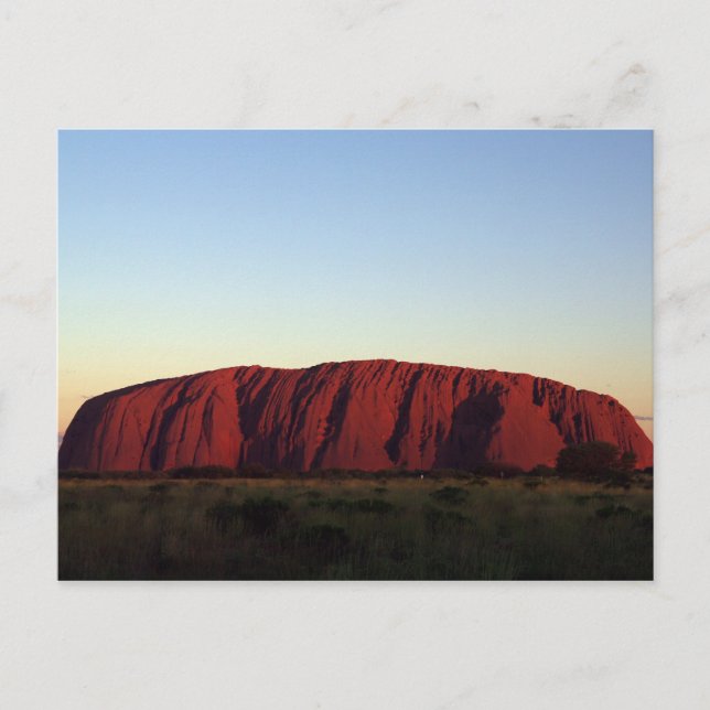 Uluru at Sunset Postcard (Front)